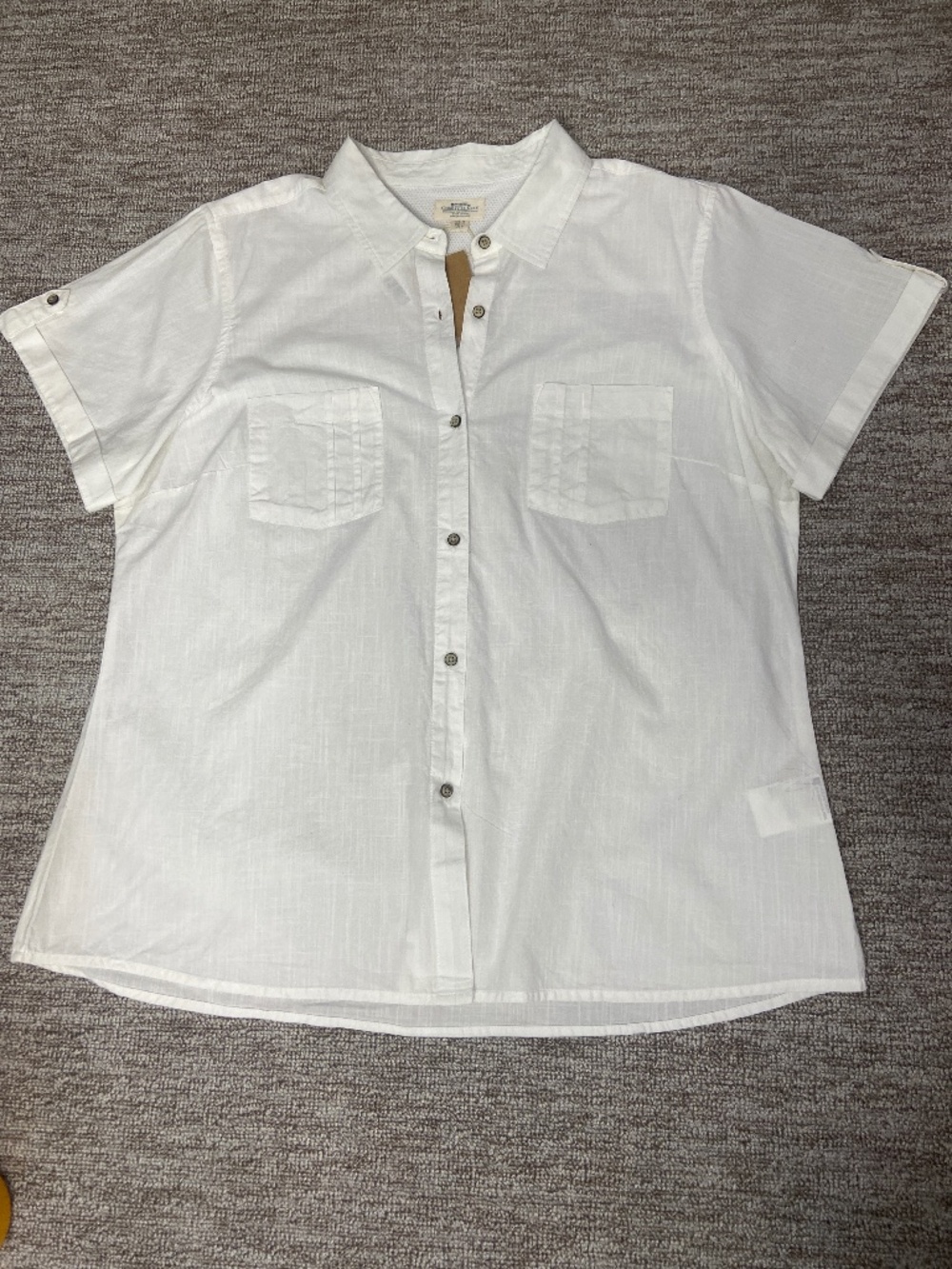 Mountain Warehouse White Button-up Utility Shirt, Minimalist Coastal Casual